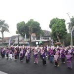 senam sehat lansia di kabupaten Kuningan