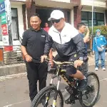 Bupati Kuningan Bersepeda