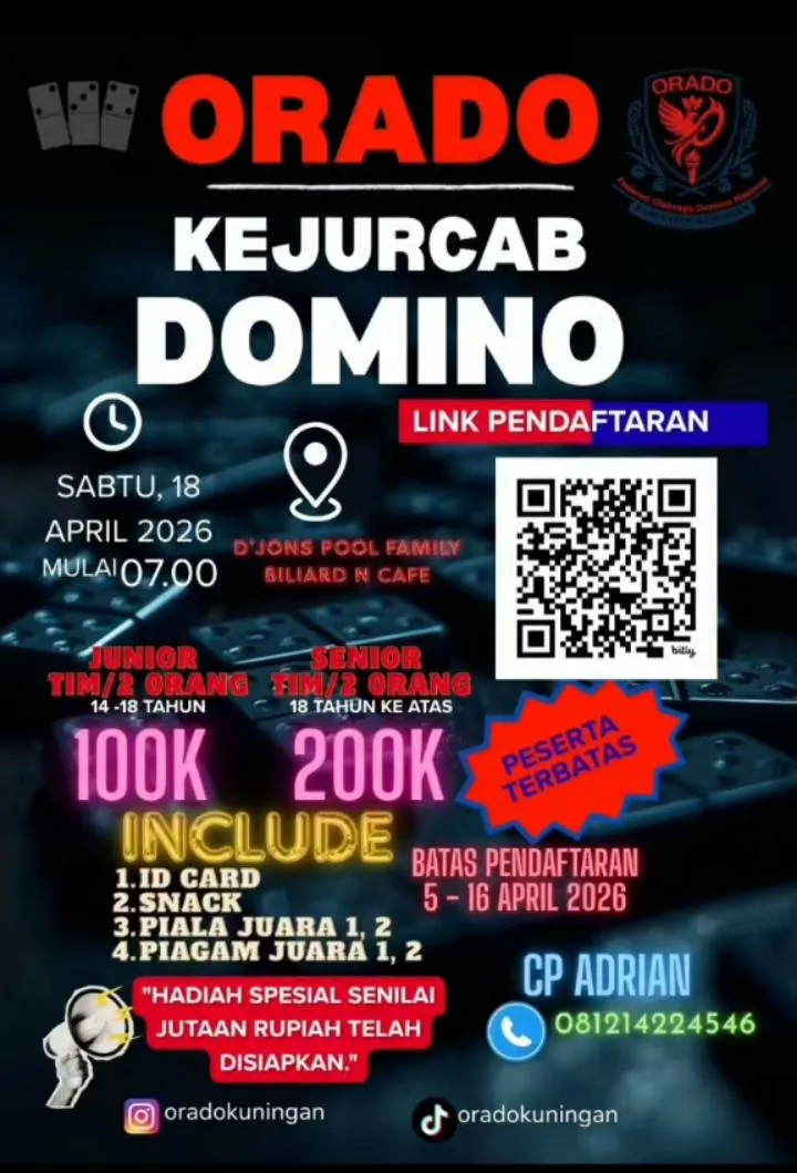 Pamplet Kejurcab Domino