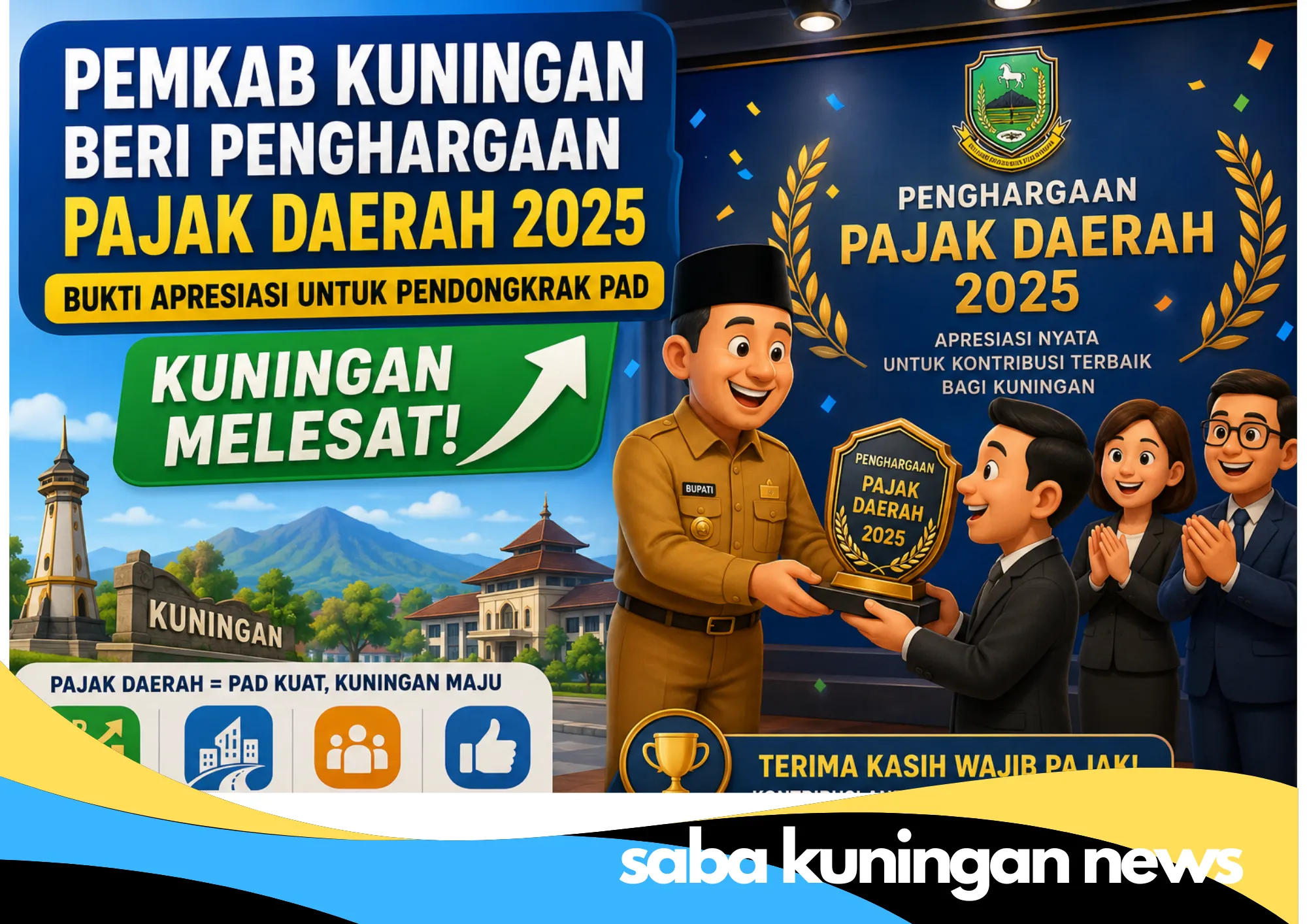 Gambar Animasi Pemberian Penghargaan