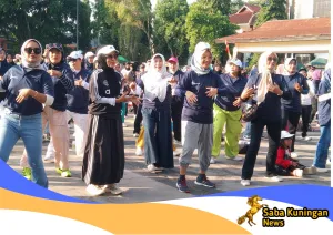Kuningan Terpilih Gelar Program GEMAR Kemenpora, Bunda Ela Ajak Warga Hidup Sehat
