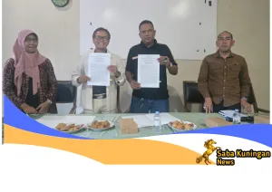 PAM Tirta Kamuning Teken Kerja Sama Pemanfaatan SDA Dengan Pemdes Cikalahang