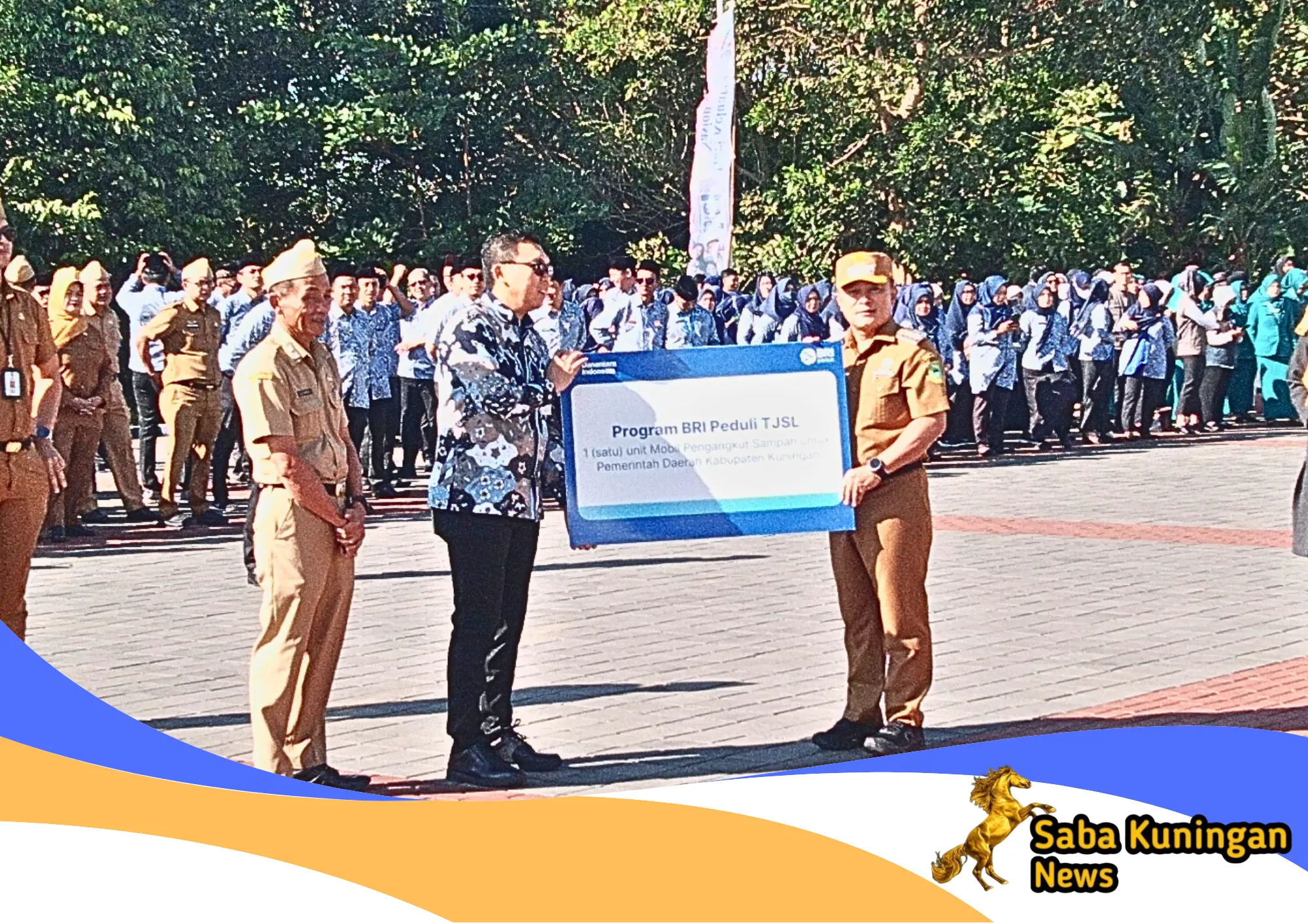 Pemda Kuningan Terima CSR Dari BRI,Dinas LH Tambah Armada Baru