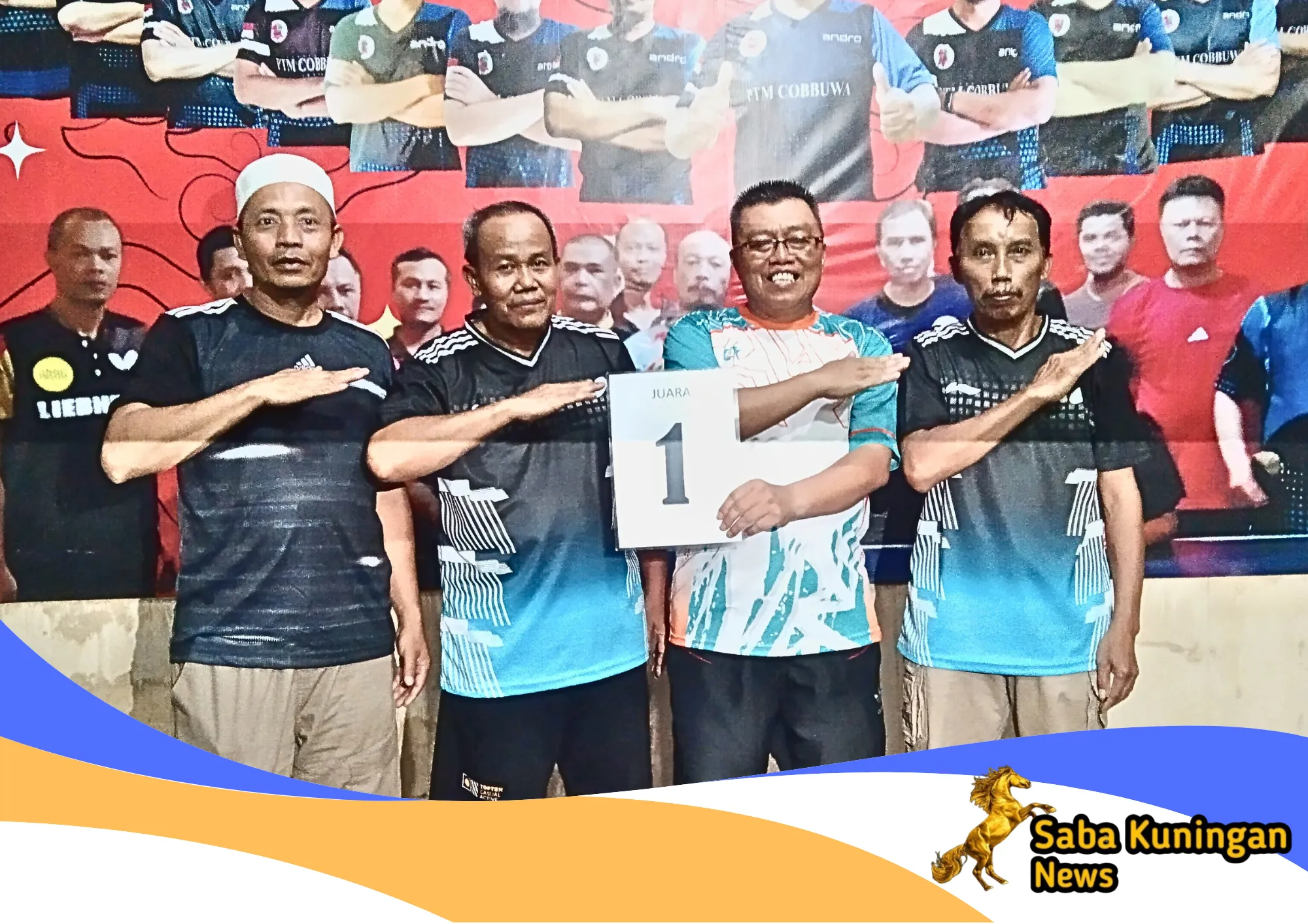 Kramatmulya Juara Cabang Tenis Meja Porpemdes III,Ciawi Gebang Ke Dua Japara Raih Posisi Ketiga