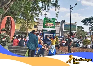 Ratusan Warga Padati Taman Kota Kuningan Nobar Final PESIK, Meski Kalah Tetap Lolos ke Liga 3