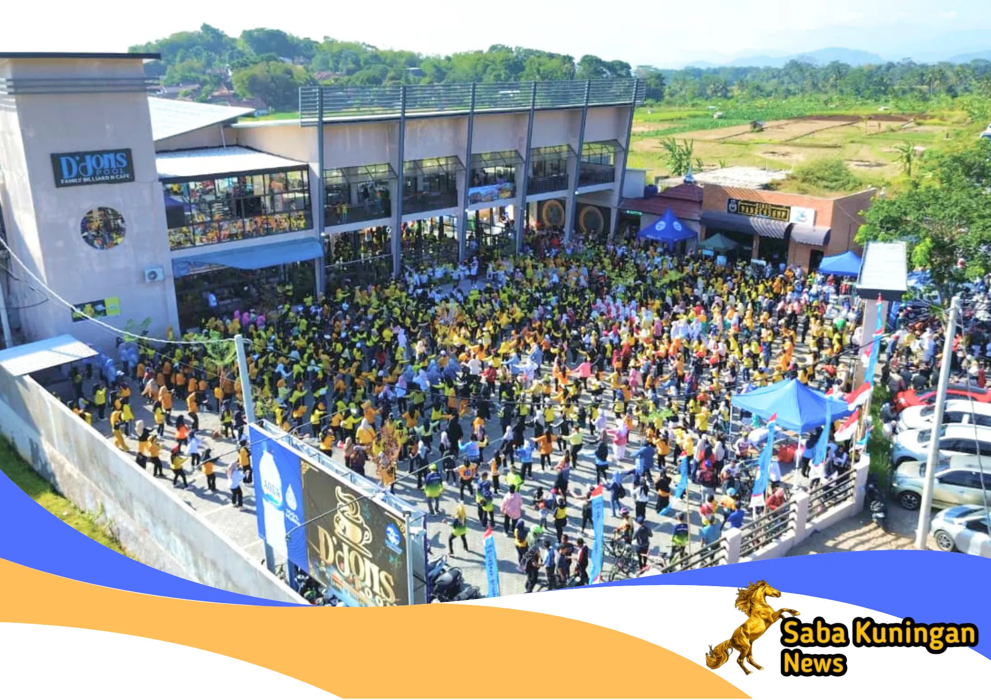 Fit and Fun Kuningan: Ribuan Peserta Padati D’Jons Pool:Bunda Ela Dorong Warga Rajin Berolahraga