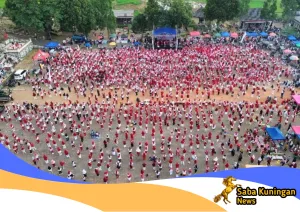 Ribuan Warga Meriahkan Senam Kemerdekaan Merah Putih di OSG, Semarakkan HUT RI ke-81