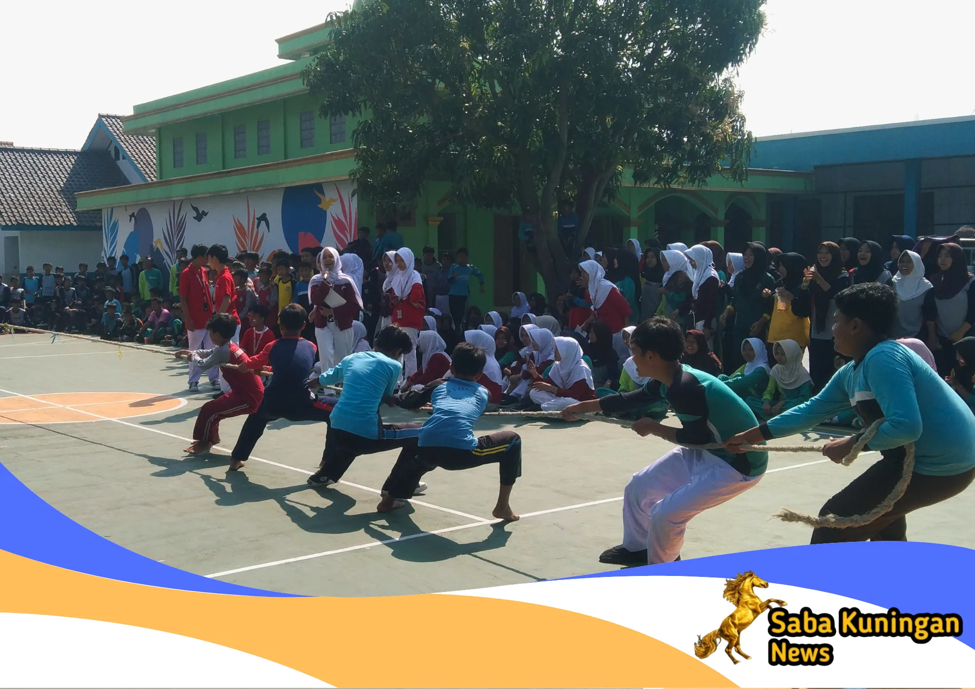 Semarak HUT RI ke-81, SMP Negeri 1 Mandirancan Meriahkan Kemerdekaan dengan Beragam Lomba