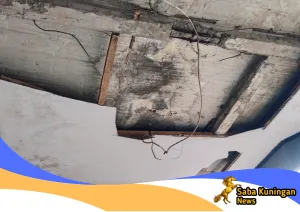 Kantor Desa Sadamantra Bocor Saat Musim Hujan, Kades Minta Solusi di Tengah Keterbatasan Anggaran