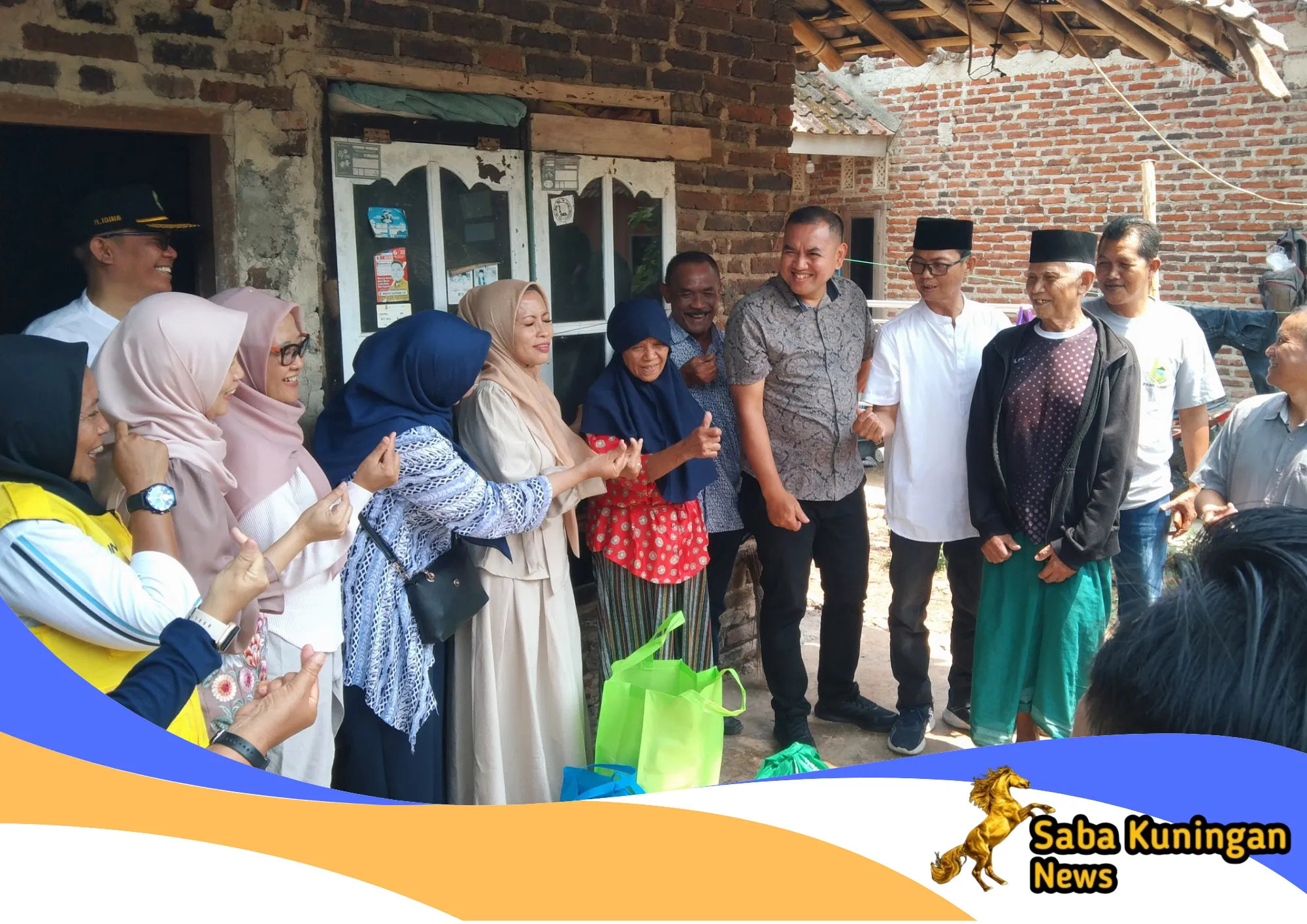 BUMELA Sambangi Lima Lansia di Pancalang, Wujud Kepedulian Pemerintah Kabupaten Kuningan