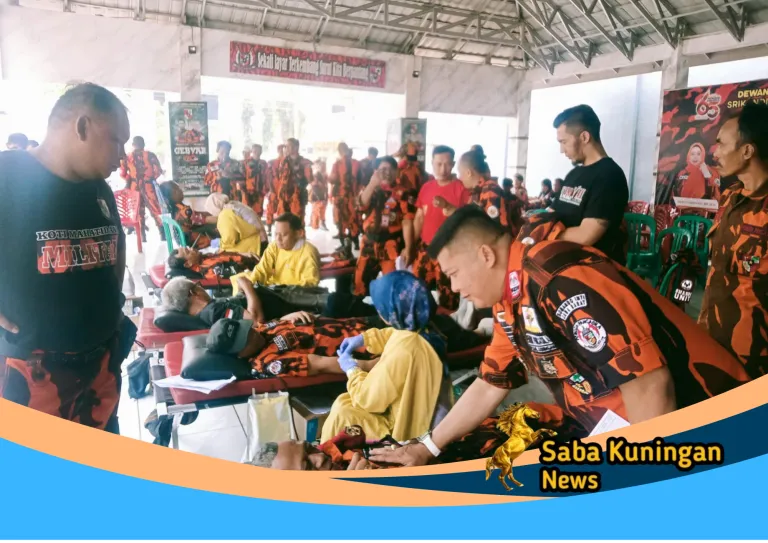 Puluhan Kader Pemuda Pancasila Kuningan Donorkan Darah, Peringati Sumpah Pemuda dan HUT ke-67 Organisasi