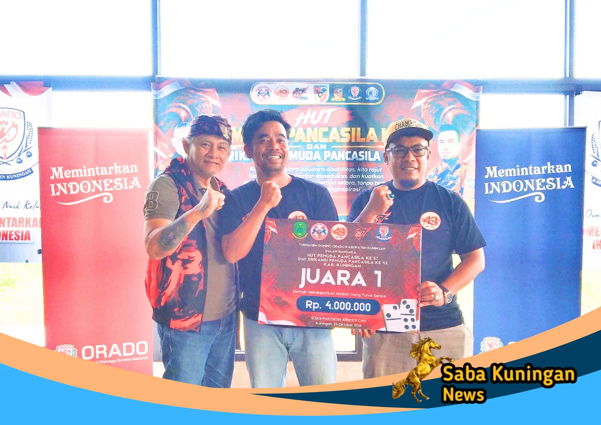 Kuwu Balap Dani Hamdani Sukses Sabet Juara 1 Turnamen Orado Pemuda Pancasila