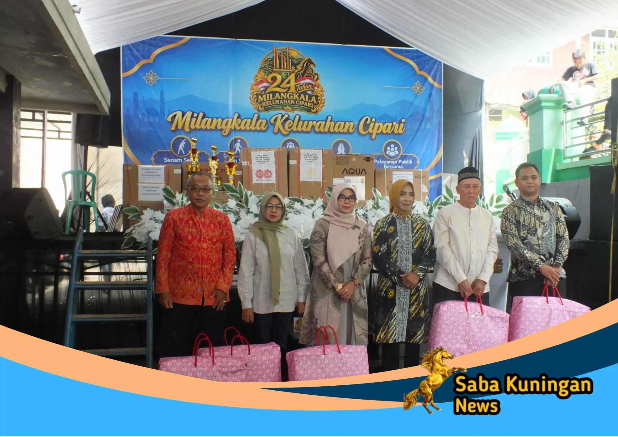 Milangkala ke-24 Kelurahan Cipari Meriah, Santuni 83 Anak Yatim dan Perkuat Semangat Gotong Royong